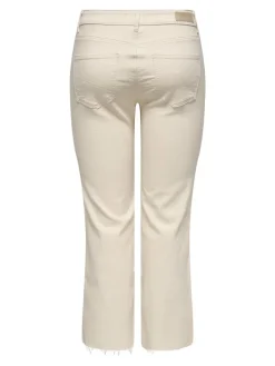 Jeans - Flared fit - in Beige