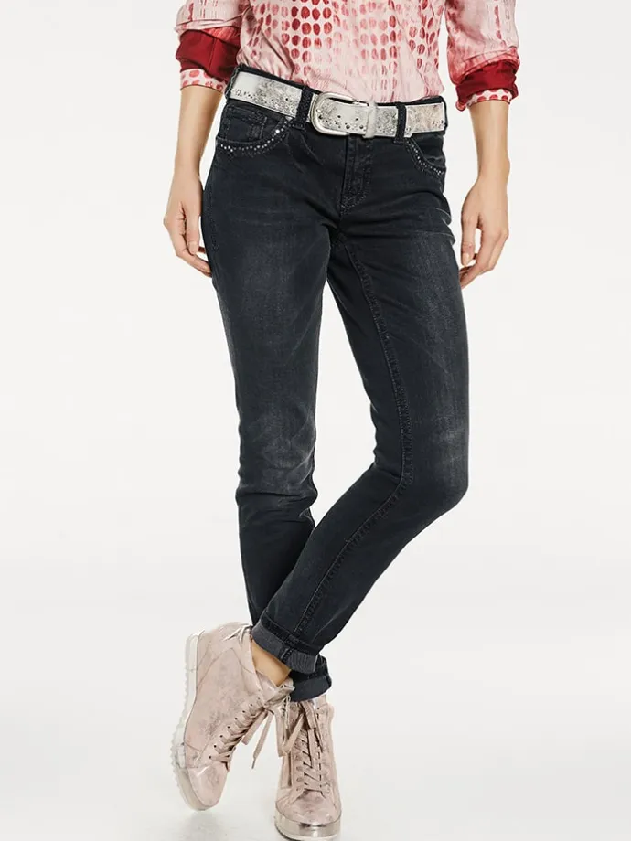 Jeans - Slim fit - in Schwarz