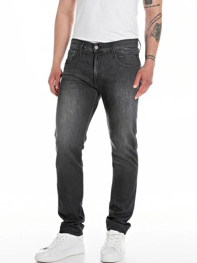 Jeans - Slm fit - in Anthrazit