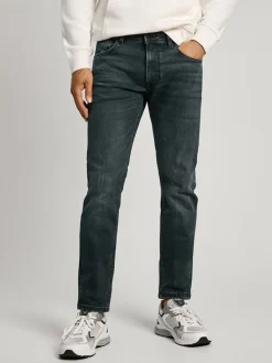 Jeans - Tapered fit - in Anthrazit