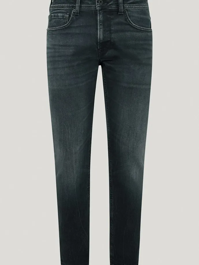 Jeans - Tapered fit - in Anthrazit