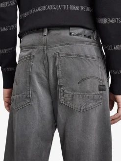 Jeans - Tapered fit- in Hellgrau