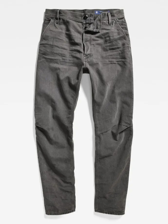 Jeans - Tapered fit- in Hellgrau