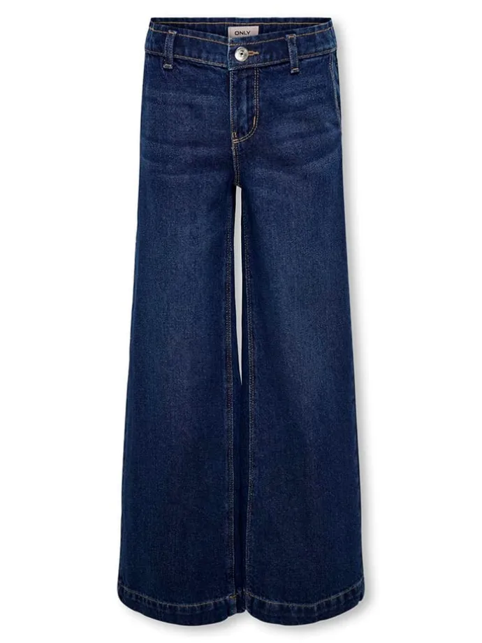 Jeans - Wide leg - in Dunkelblau