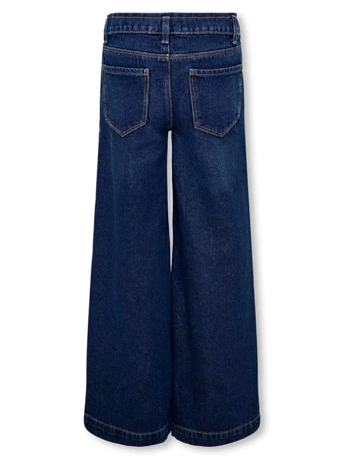 Jeans - Wide leg - in Dunkelblau