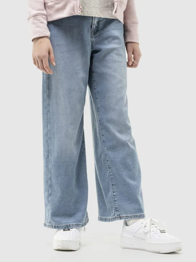 Jeans - Wide leg - in Hellblau