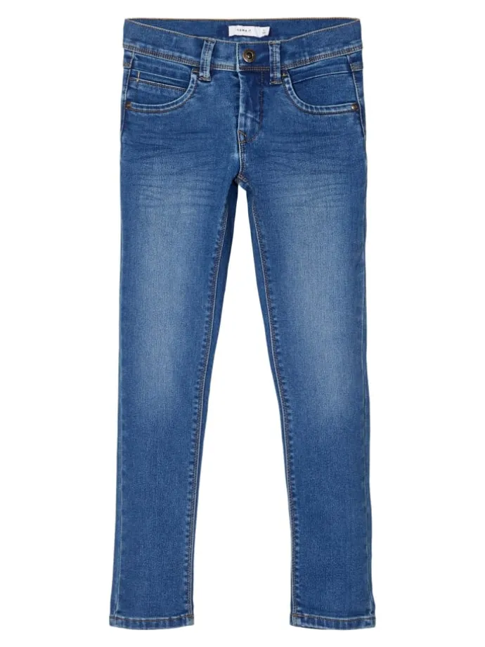 Jeans in Medium Blue Denim