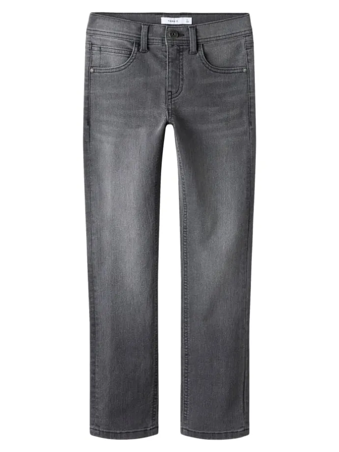 Jeans in Medium Grey Denim