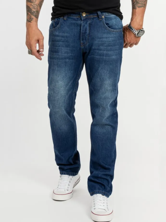 Jeans Straight Leg in Blau