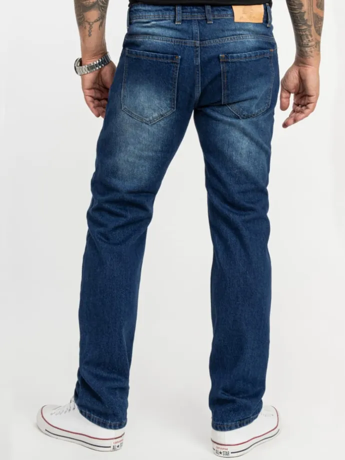 Jeans Straight Leg in Blau