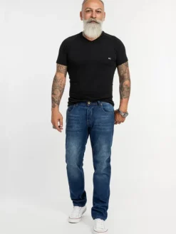 Jeans Straight Leg in Blau