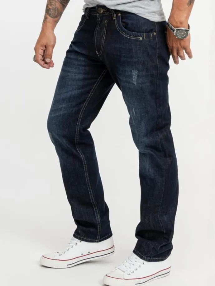 Jeans Straight Leg in Blau