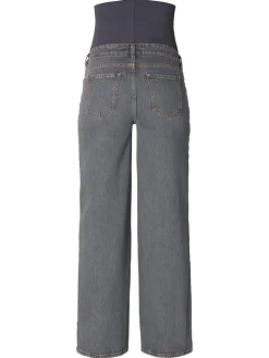 Jeans Weitem Bein Lemi in Grey Denim