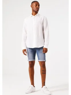 Jeans-Bermudas in Blau