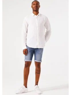 Jeans-Bermudas in Blau