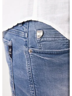 Jeans-Bermudas in Blau