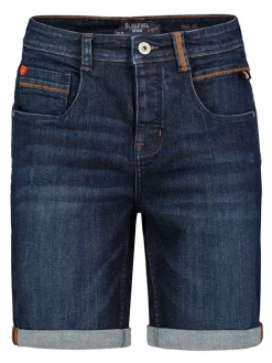 Jeans-Bermudas in Dunkelblau