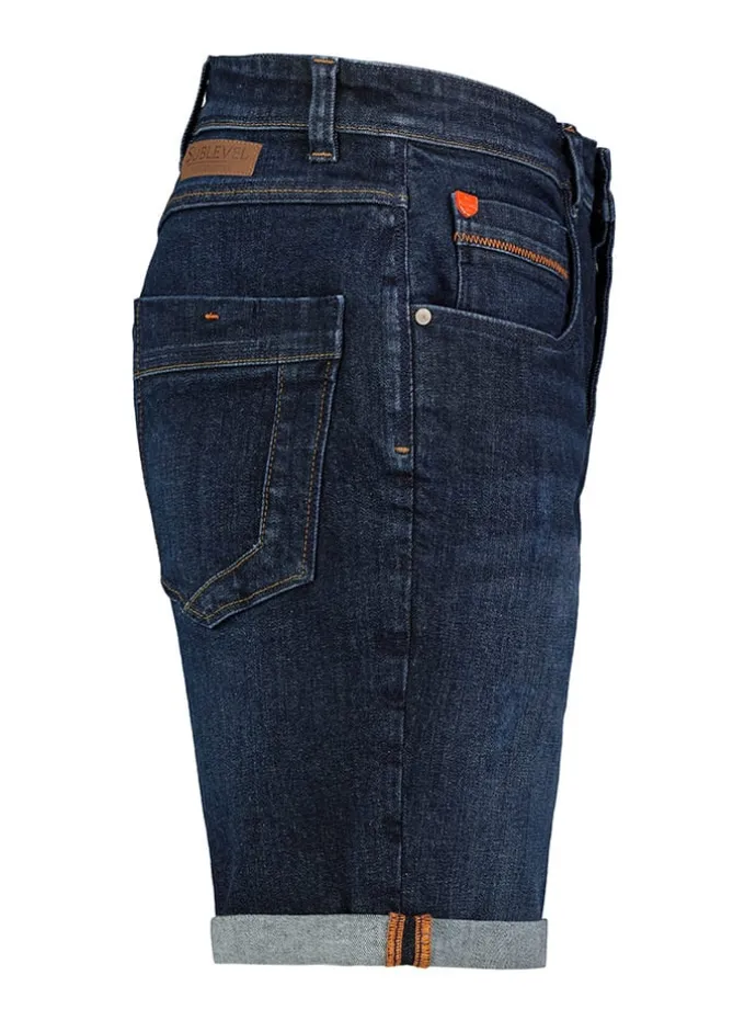 Jeans-Bermudas in Dunkelblau