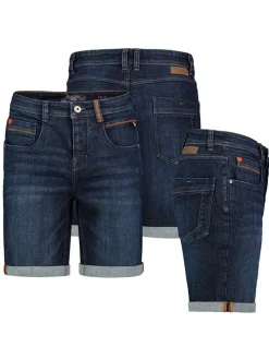 Jeans-Bermudas in Dunkelblau