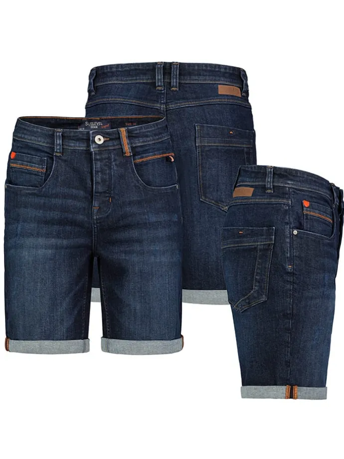 Jeans-Bermudas in Dunkelblau