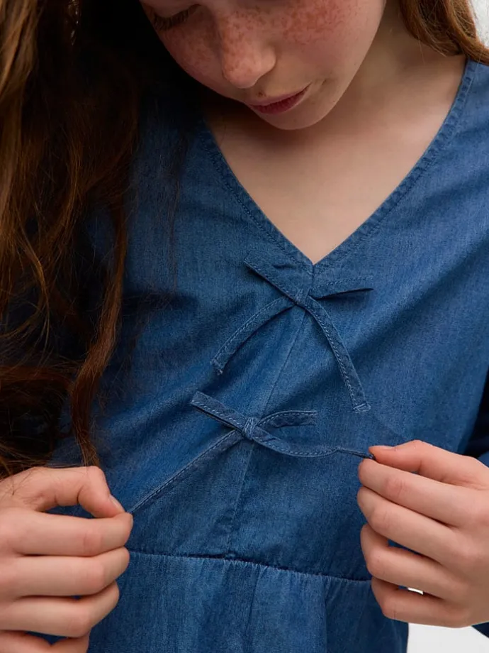 Jeans-Bluse "Demi" in Blau