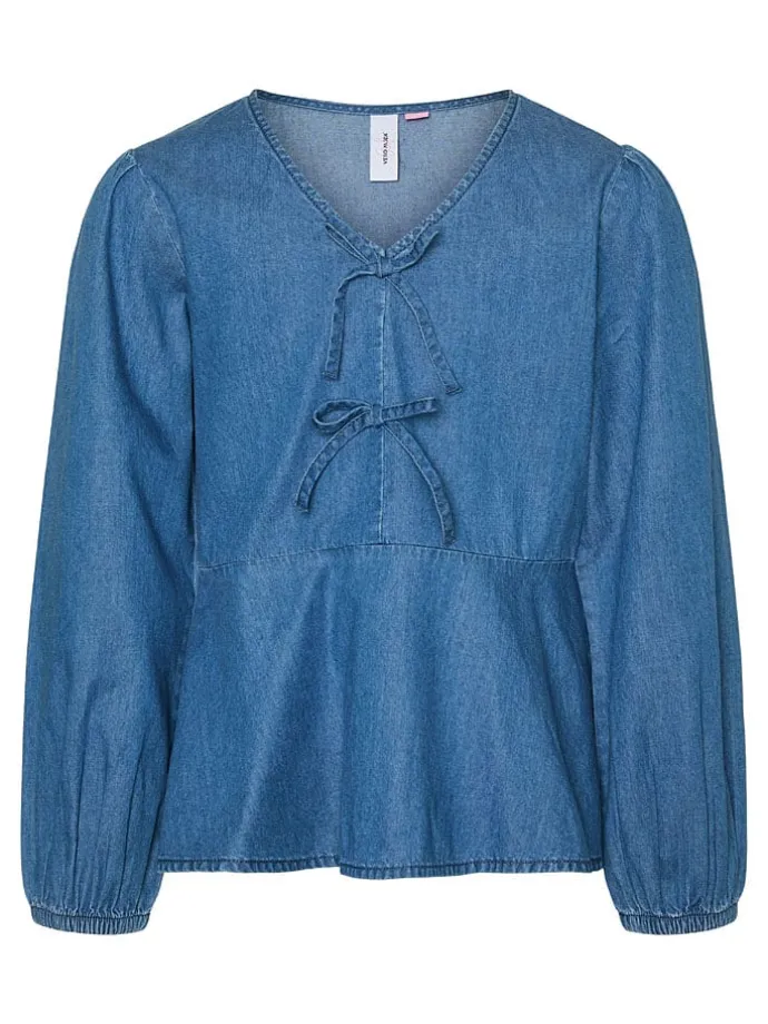 Jeans-Bluse "Demi" in Blau