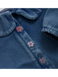 Jeansbluse in Blau