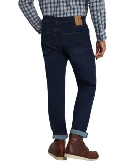 Jeanshose in dark blue denim