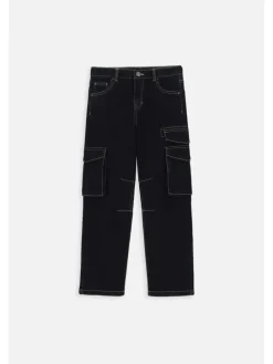 Jeanshose in dunkelblau