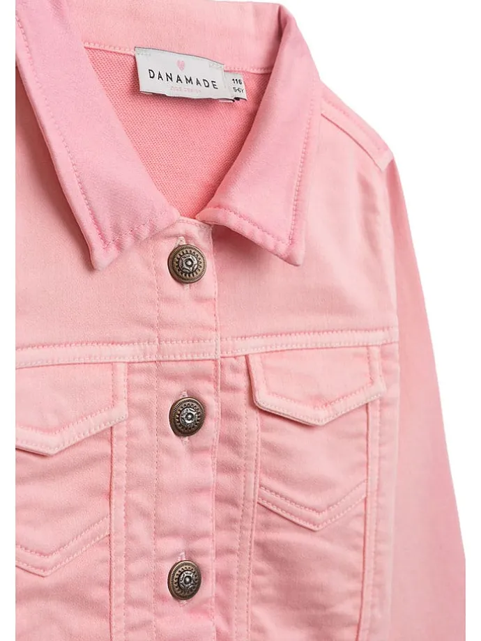 Jeansjacke in Rosa