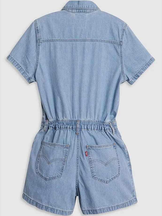 Jeans-Jumpsuit in Hellblau