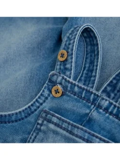 Jeanslatzhose in Blau