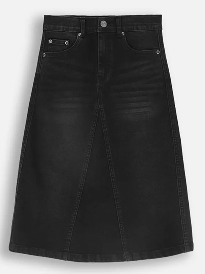 Jeansrock in Schwarz