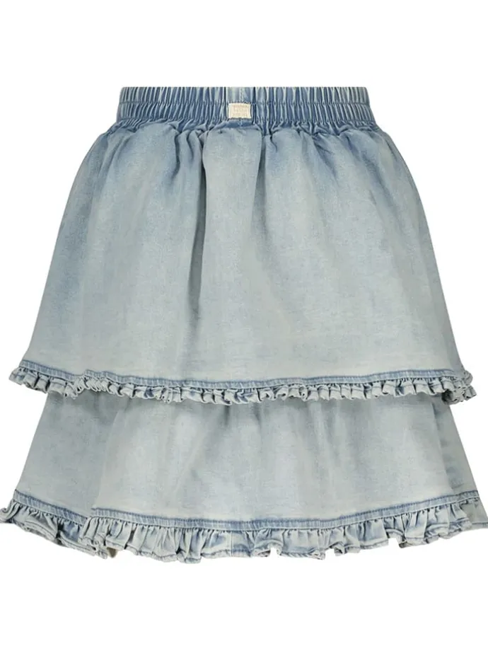 Jeans-Rock "Toeda" in Hellblau
