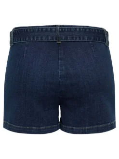 Jeans-Shorts in Dark Blue Denim