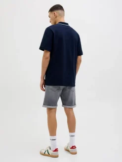 Jeans-Shorts in Grau