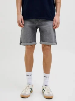 Jeans-Shorts in Grau