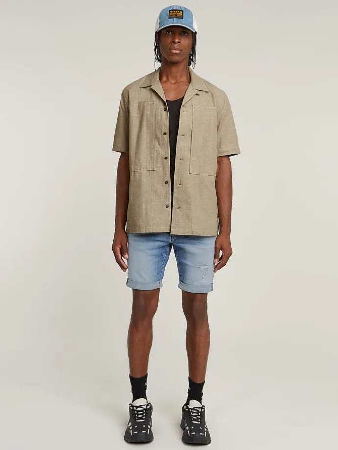Jeans-Shorts in Hellblau