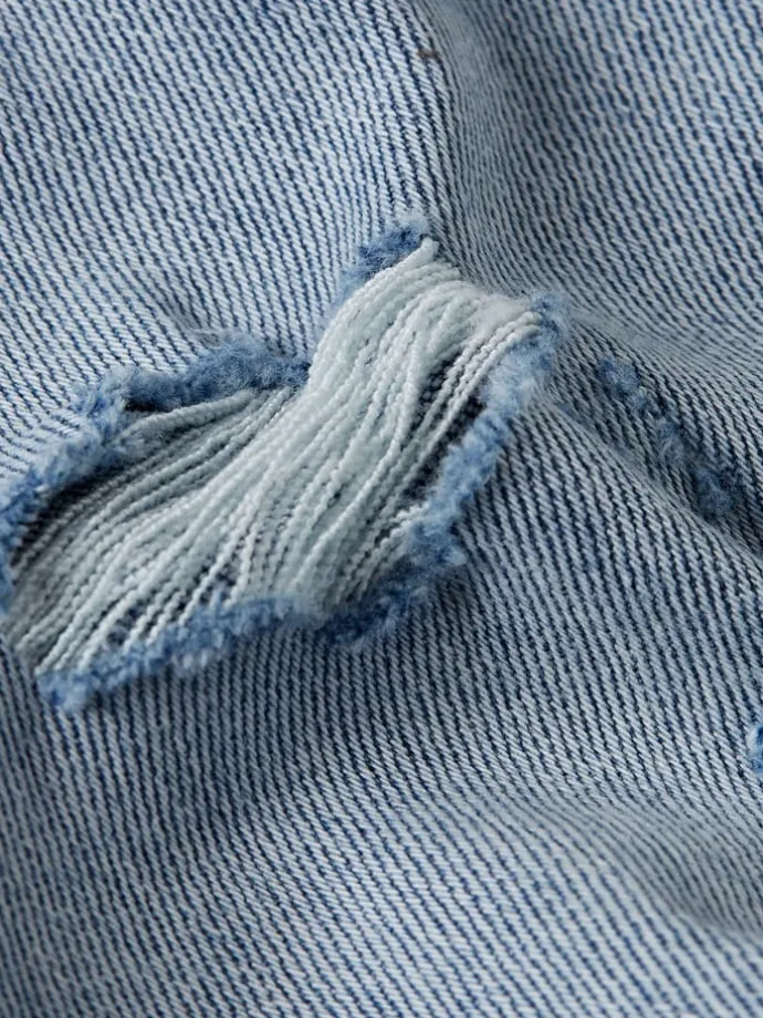 Jeans-Shorts in Hellblau