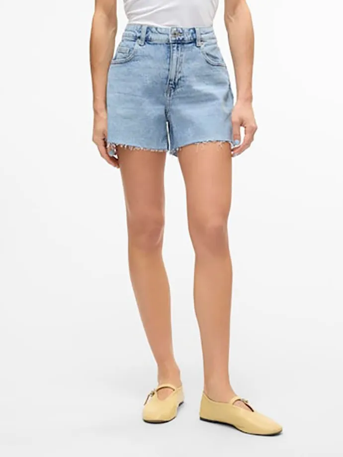 Jeans-Shorts in Hellblau