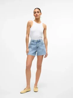Jeans-Shorts in Hellblau