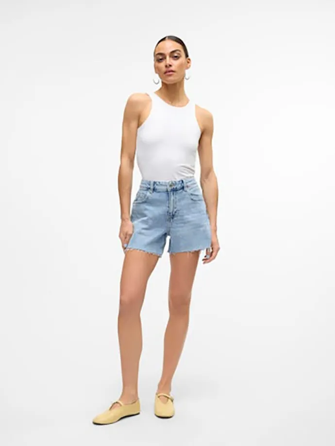 Jeans-Shorts in Hellblau