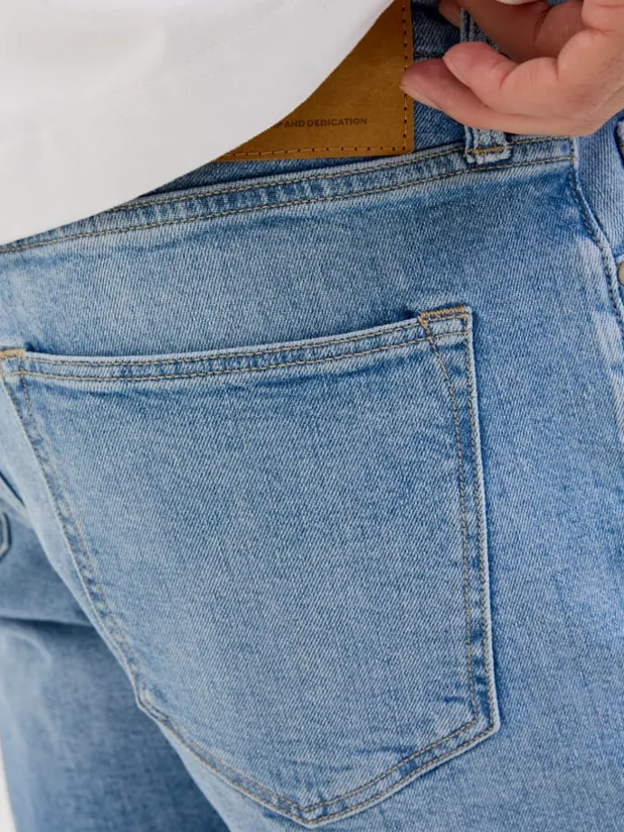 Jeans-Shorts in Hellblau