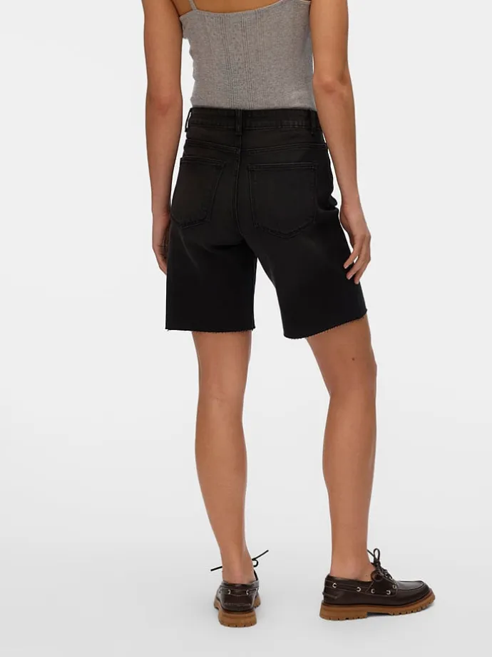 Jeans-Shorts in Schwarz