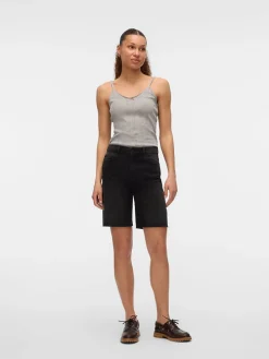 Jeans-Shorts in Schwarz