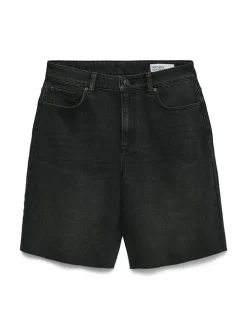 Jeans-Shorts in Schwarz