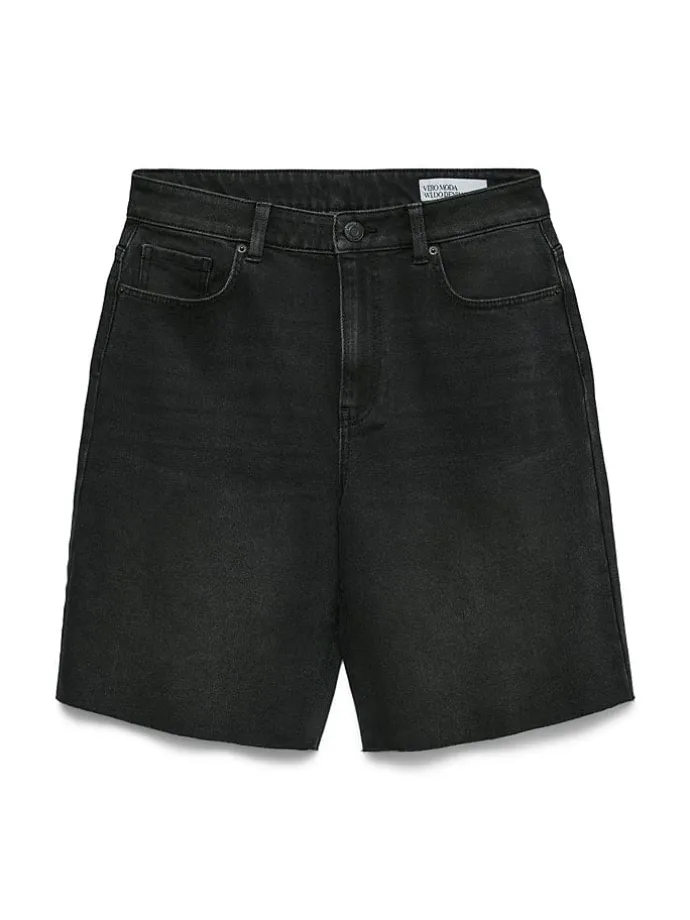 Jeans-Shorts in Schwarz