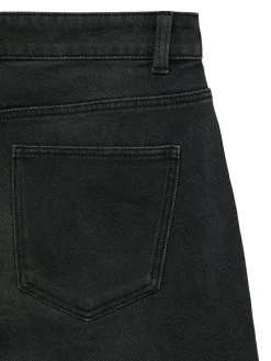 Jeans-Shorts in Schwarz