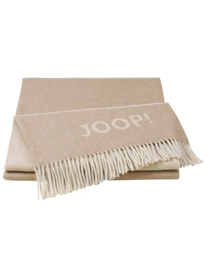JOOP! FINE-DOUBLEFACE Plaid 130x180 cm, Creme-Natur