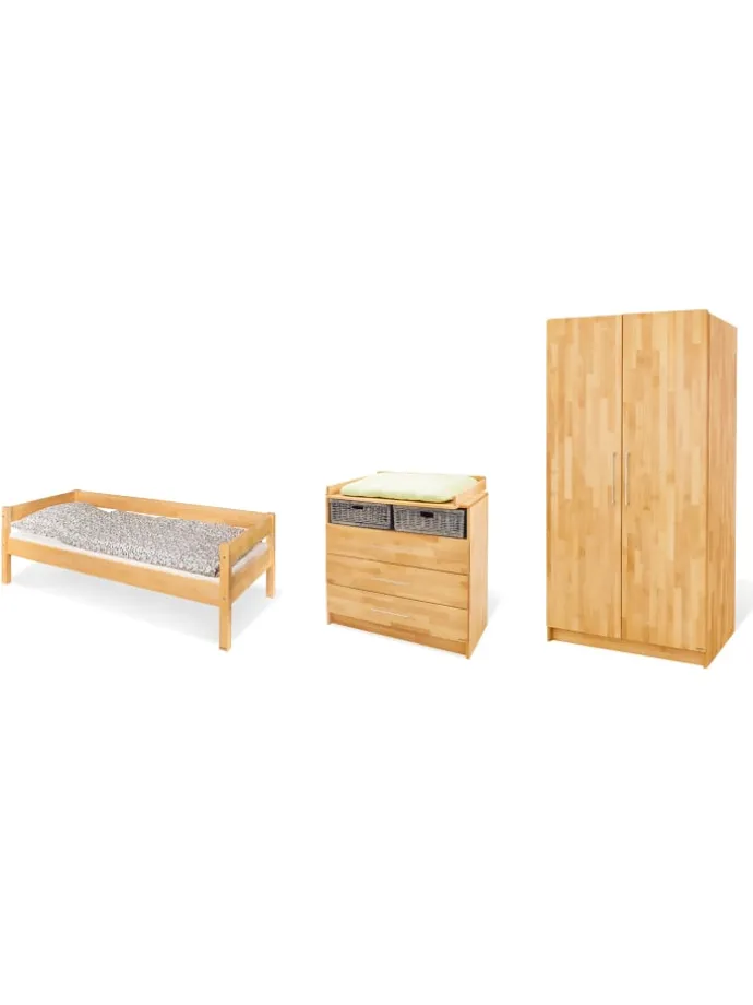 Jugendzimmer-Set Natura breit, 3-tlg.